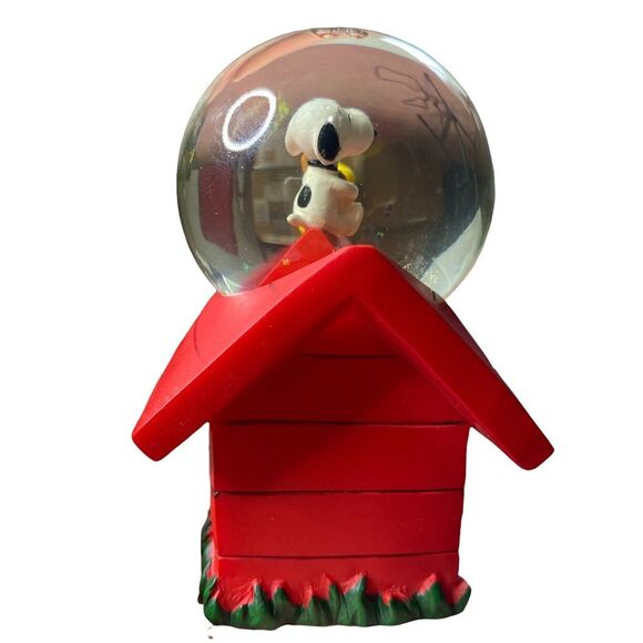 Vintage Westland #18257 Snoopy & Woodstock Small Water Snow Glitter Globe - Picture 4 of 11